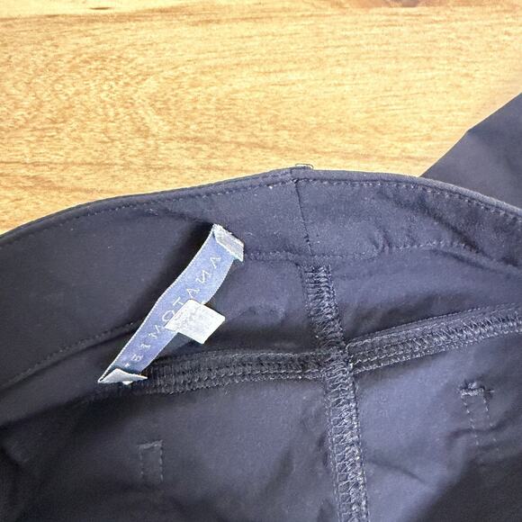 Anatomie Luisa Stripe Pants Womens Small Black Travel Stretch Lightweight 26" - Picture 11 of 12